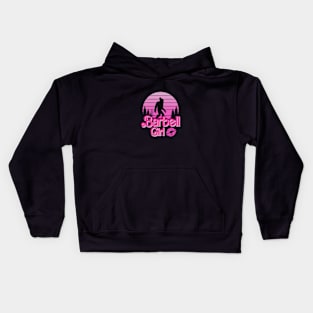 JUST A BARBELL Girl Kids Hoodie